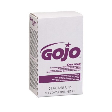 Gojo 2217-04 Deluxe Lotion Soap w/Moisturizer 2000 ml Refill Pink, 4PK 115874